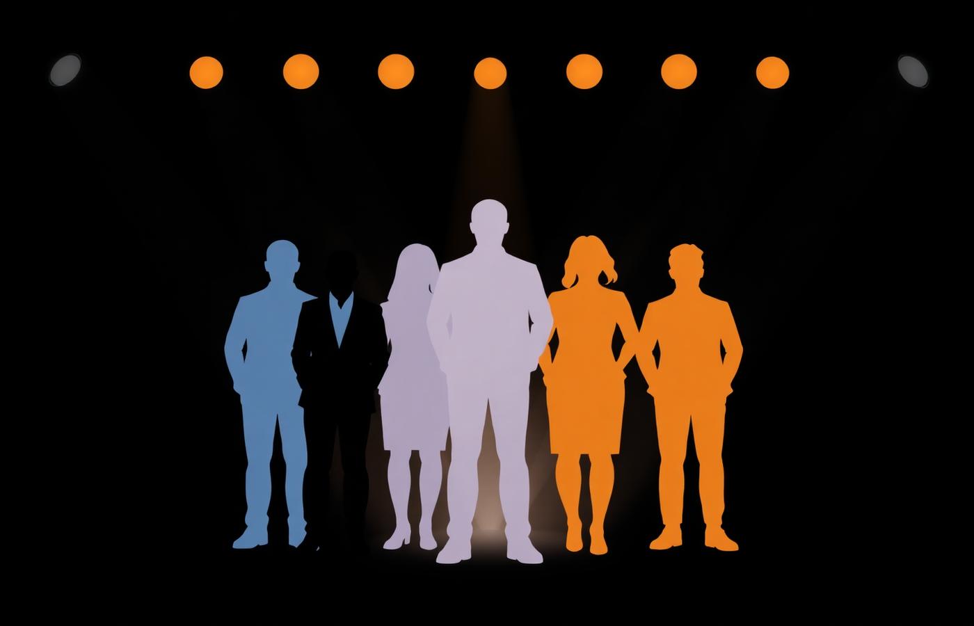 Leadership team silhouettes